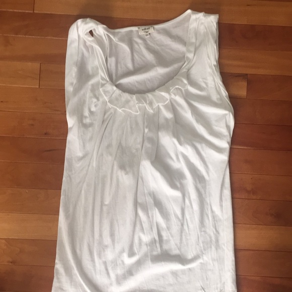 Wilfred XS White Ruffled Tank Top - Picture 2 of 2